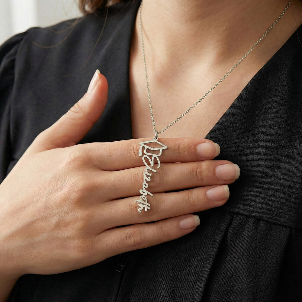 Graduation Name Necklace for a Nurse
