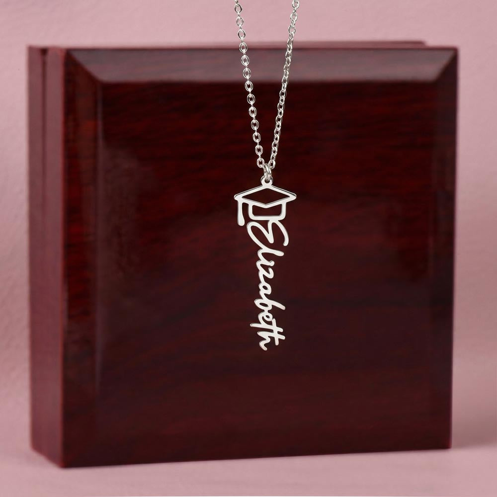 Graduation Name Necklace for a Nurse