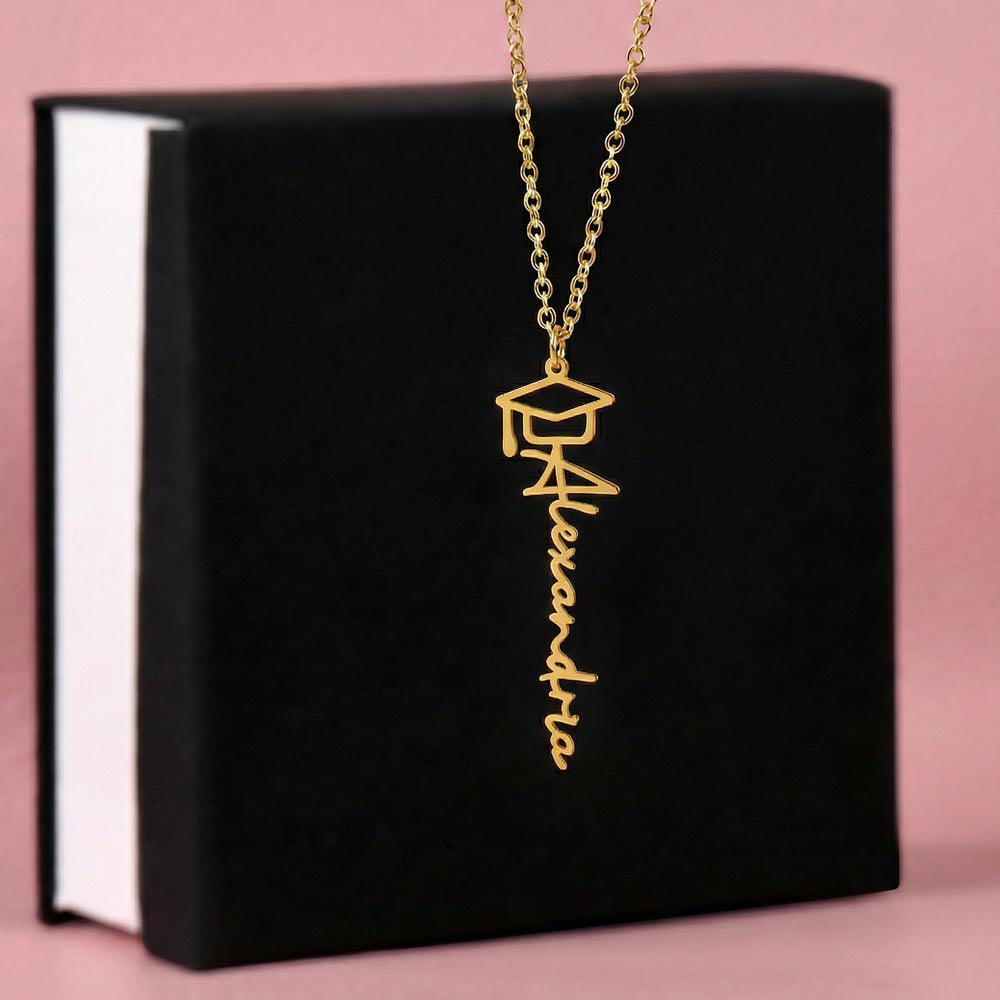 Graduation Name Necklace for a Nurse